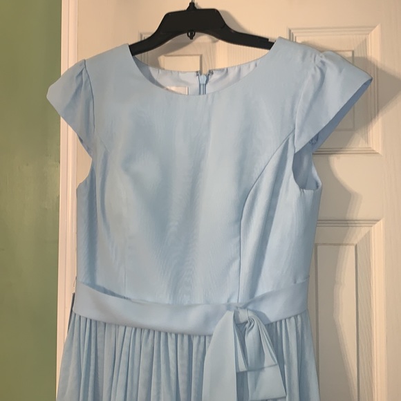 Azazie bridesmaid dress color sky blue, style ingrid - Picture 4 of 8